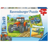Ravensburger - Grande Macchinario Agricolo - 3x49 Pezzi - Puzzle
