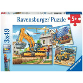 Ravensburger - Grandi Veicoli da Costruzione - 3x49 Pezzi - Puzzle