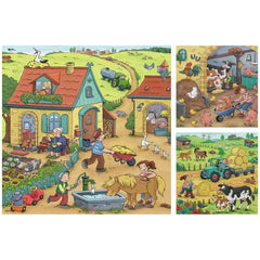 Ravensburger - Tanto da fare nella fattoria - 3x49 pezzi - Puzzle