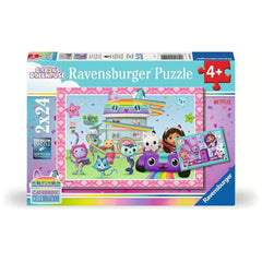 Ravensburger - Puzzle 2x24 Pezzi Gabby's Dollhouse - Puzzle