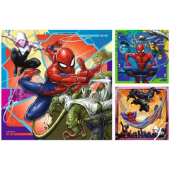 Ravensburger - Puzzle 3x49 Pezzi Marvel Spider-Man - Puzzle