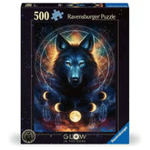 Ravensburger - Puzzles - Glowing Wolf 500pcs - 12+ Years - Star Line
