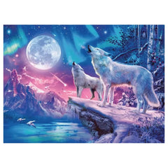 Ravensburger - Puzzle - Star Line Lupo nelle Luci del Nord 500pz - 12 Anni