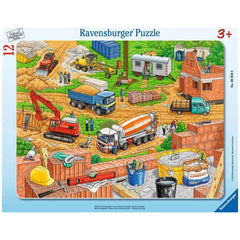 Ravensburger - Work On The Construction Site - 12 Pieces - Puzzles