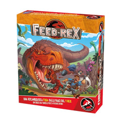 Red Glove - Feed Rex Board Game for Kids & Adults Ages 8+ - Hilarious Dinosaur Survival Party Game for 3-13 Players with T-Rex Figures, 110 Action Cards and Custom Die - RG2079 - Italian Edition