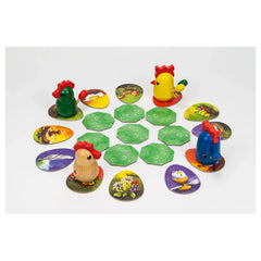 Red Glove - Zicke Zacke - Spenna il Pollo Board Game Ages 4+ - Award-Winning Educational Memory Chicken Racing Game for 2-4 Players with Wooden Figures - RG2081 - Italian Edition