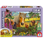 SCHMIDT SPIELE - Un dolce incontro nel paddock 150 pezzi puzzle per bambini - Puzzle