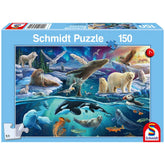 SCHMIDT SPIELE - Animali Artici Puzzle da 150 Pezzi per Bambini - Puzzle