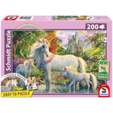 SCHMIDT SPIELE - Unicorno Mamma con Due Puledri 200 Pezzi Puzzle per Bambini - Puzzle