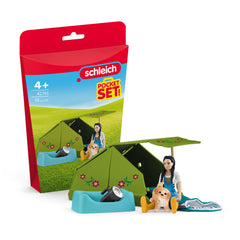 Schleich - Avventura in Campeggio con Kim - Set di Giocattoli