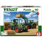 Schmidt Spiele - Fendt 724 Vario, Fendt 716 Vario con caricatore frontale Cargo 4x85 100 Pz - Puzzle