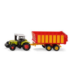 Siku - Trattore Claas con rimorchio per insilato - Veicoli da gioco