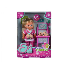 Simba - Dolls Playsets - Evi Love Puppy Doctor - Vet Playset - 3 Yrs - Educational Play
