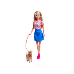 Simba - Bambole - Steffi Love Dog Fun con Cucciolo - 3 Anni - Gioco interattivo