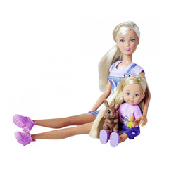Simba - Steffi LOVE Famiglia di Conigli - Bambole, Set da Gioco e Figure Giocattolo