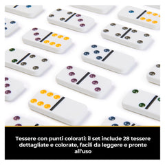 Spin Master - Set da Viaggio Domino Double - Six - Giochi da Tavolo - 5+ - 58111218