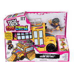Tech Deck Sk8 Crew – Ultra Sk8 Bus, skatepark trasformabile 2 in 1