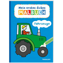 TESSLOFF - Il mio primo libro da colorare spesso Veicoli - Arti e Mestieri - Edizione Tedesca