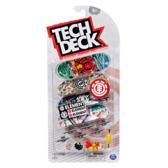 Tech Deck - Fingerboard da 96mm con Design Autentici 4 Pack - Assortiti