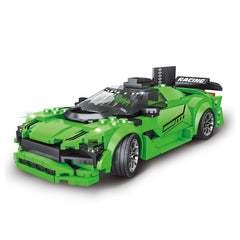 Teorema - Costruzioni - Supercar Drag Racing Verde - 5 Anni - Apprendimento STEM