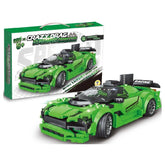 Teorema - Costruzioni - Supercar Drag Racing Verde - 5 Anni - Apprendimento STEM