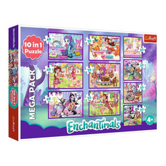 Trefl - 10 Puzzle in 1 - Puzzle - +4 - Avventure Enchantimals - TRF90354