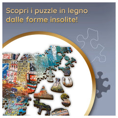 Trefl - 1000 Piece Jigsaw Puzzle - Woodcraft New York Collage - Puzzles Age +14 - TRF20147