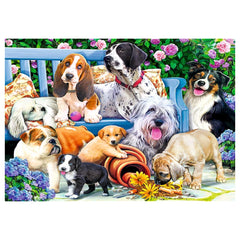 Trefl - Cani nel Giardino - Puzzle - 14 - TRF10556