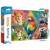 Trefl - Puzzle da 1000 Pezzi - Puzzle - 14 - Animali Esotici - TRF10671