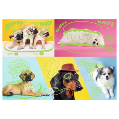 Trefl - Neon Color Line: Far out Dogs - Puzzle - 14+ - TRF10578