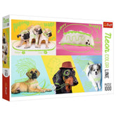 Trefl - Neon Color Line: Far out Dogs - Puzzle - 14+ - TRF10578