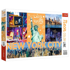 Trefl - Neon Color Line: Neon City - Puzzle - 14+ - TRF10579