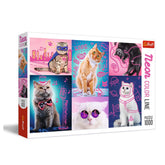 Trefl - Neon Color Line: Super Cats - Puzzle - 14+ - TRF10581