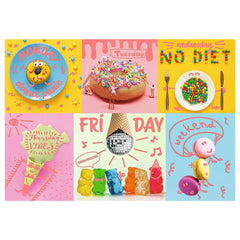 Trefl - Neon Color Line Sweet Week - Puzzle - 14 - TRF10580