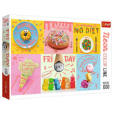 Trefl - Neon Color Line Sweet Week - Puzzle - 14 - TRF10580