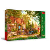 Trefl - Puzzle da 1000 Pezzi - Puzzles - 14+ - Tea Time Cottage con Tetto di Paglia - TRF10803