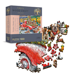 Trefl - 1000 Piece Puzzle - Woodcraft Santa's Little Helpers - Puzzles Age +14 - TRF20170