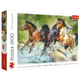 Trefl - Puzzle da 1500 Pezzi - Puzzle - 14 - Tre Cavalli Selvaggi - TRF26148