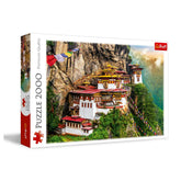 Trefl - 2000 Piece Jigsaw Puzzle - Tiger's Nest, Bhutan - Puzzles Age +14 - TRF27092