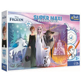 Trefl - 24 Piece Maxi Double Sided Puzzle - Frozen The Happy Land of Frozen - Puzzles Age +3 - TRF41000