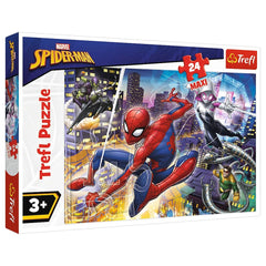 Trefl - 24-Piece Maxi Puzzle - Fearless Spider-Man - Puzzles Age +3 - TRF14289