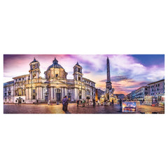 Trefl - 500-Piece Panorama Puzzle - Piazza Navona, Rome - Puzzles Age +10 - TRF29501