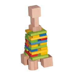 Woodiland - Rally di Domino in Legno Gigante da 200 Pezzi - Attrezzatura da Gioco per Esterni