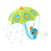 Yookidoo - Fill 'N' Rain Peacock Umbrella - Giocattoli da Bagno - 18 Mesi+ - YKD40223