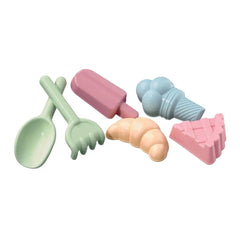 Androni - Sweets Dreams Beach Set - Sand Molds with Shovel and Rake 6 Pcs - Age +10M - Beach & Sand Toys