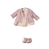 ASI Dolls - María Doll Outfit featuring a pink jacket and top with shoes, displayed on a plain white background.