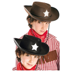 Carnival Toys - Cappello da Cowboy per Bambini Perfetto per il Gioco Immaginativo e le Avventure di Ruolo - Professioni Immaginarie e Gioco di Ruolo
