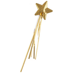 Carnival Toys - Bacchetta Magica in Tessuto Dorato da 37 Cm per Avventure di Gioco di Ruolo Magiche - Professioni Immaginarie e Gioco di Ruolo