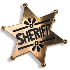 Carnival Toys - Distintivo d'Oro da Sceriffo per il Gioco di Ruolo dei Bambini - Professioni e Gioco di Ruolo Immaginario
