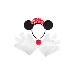 Carnival Toys - Set di Costumi di Minnie Mouse con Cerchietto, Guanti e Naso per Divertenti Giochi di Ruolo - Professioni e Gioco di Ruolo Immaginario
